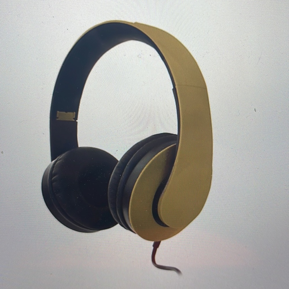 Sonic Maestro Headphones Gold ~New in Box ~